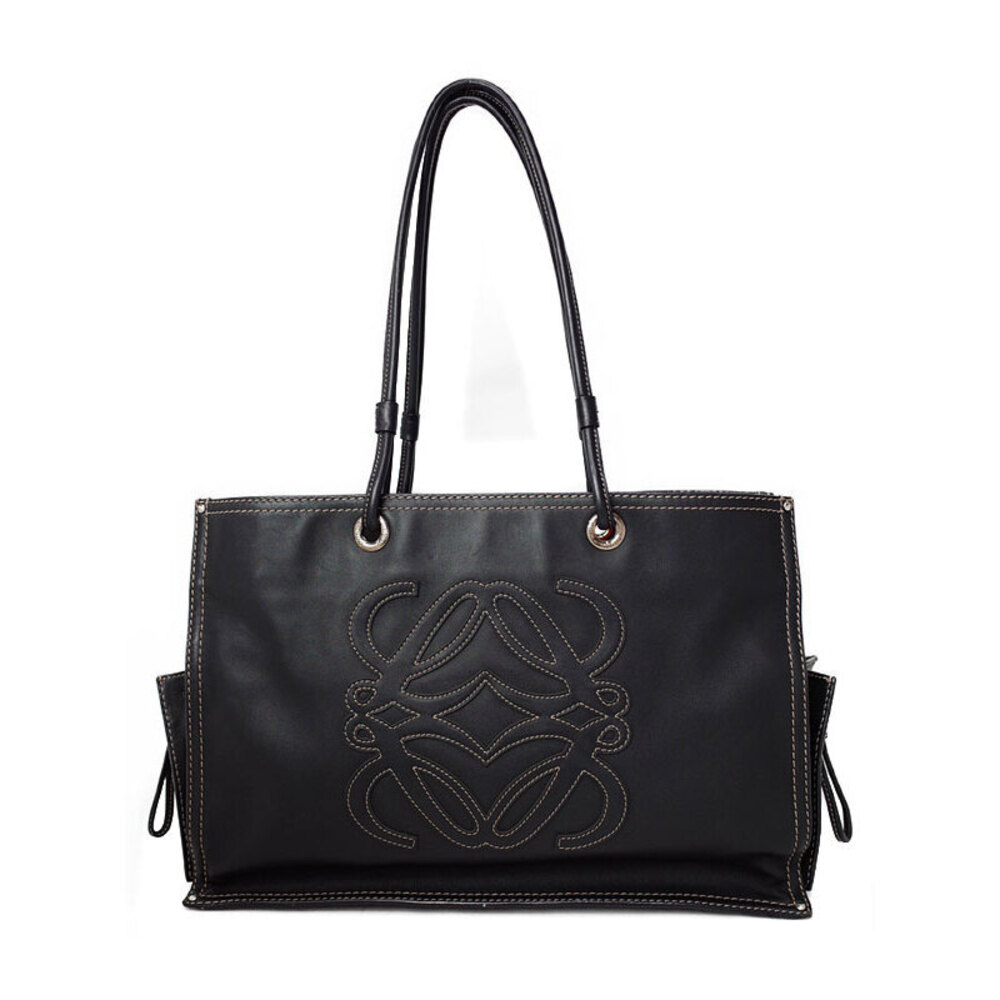 Loewe Shoulder Leather Bag Calfskin Anagram Tote - Picture 2 of 9